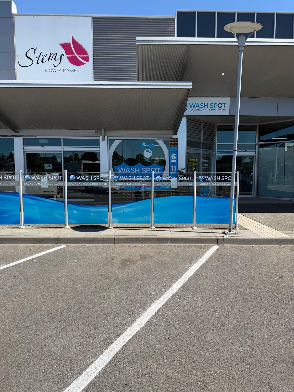 Lucas storefront during the day